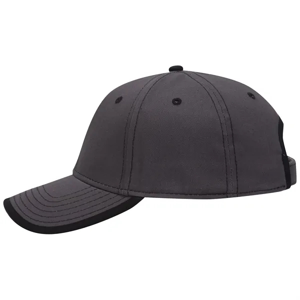 Cotton Twill/Contrast Stitching Trim Visor 6 Panel Cap - Cotton Twill/Contrast Stitching Trim Visor 6 Panel Cap - Image 41 of 54