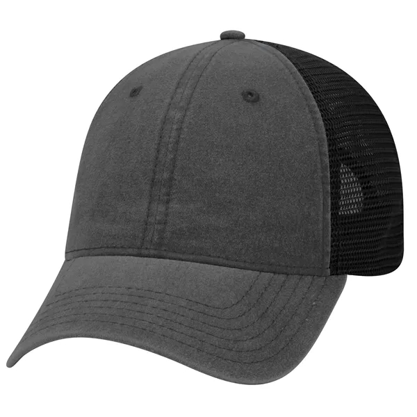 6Panel Garment Washed Cotton Twill/Mesh Back Low Profile Cap - 6Panel Garment Washed Cotton Twill/Mesh Back Low Profile Cap - Image 4 of 54