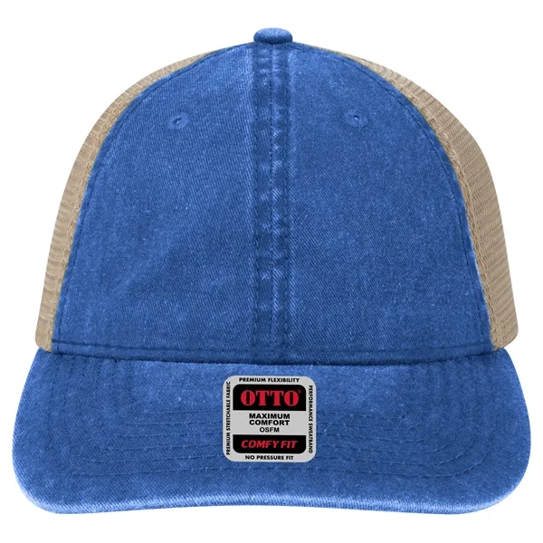 6Panel Garment Washed Cotton Twill/Mesh Back Low Profile Cap - 6Panel Garment Washed Cotton Twill/Mesh Back Low Profile Cap - Image 12 of 54