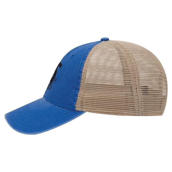 6Panel Garment Washed Cotton Twill/Mesh Back Low Profile Cap - 6Panel Garment Washed Cotton Twill/Mesh Back Low Profile Cap - Image 15 of 78