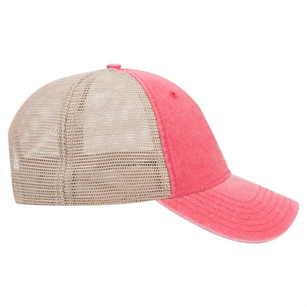 6Panel Garment Washed Cotton Twill/Mesh Back Low Profile Cap - 6Panel Garment Washed Cotton Twill/Mesh Back Low Profile Cap - Image 29 of 78