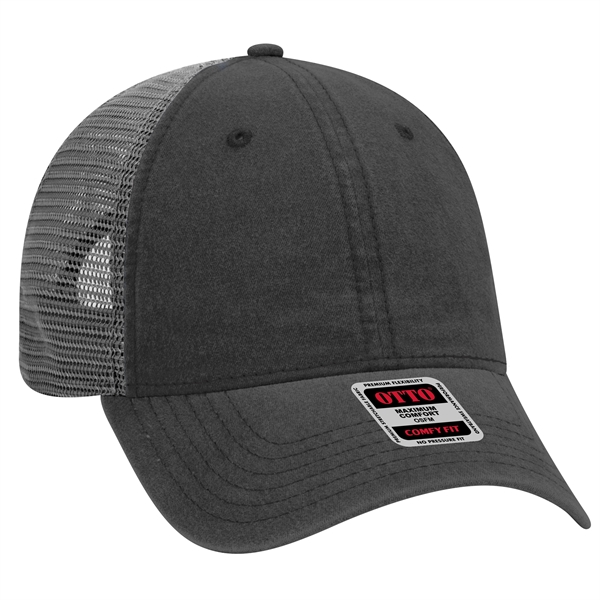 6Panel Garment Washed Cotton Twill/Mesh Back Low Profile Cap - 6Panel Garment Washed Cotton Twill/Mesh Back Low Profile Cap - Image 18 of 54