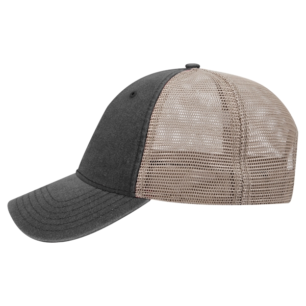 6Panel Garment Washed Cotton Twill/Mesh Back Low Profile Cap - 6Panel Garment Washed Cotton Twill/Mesh Back Low Profile Cap - Image 46 of 78