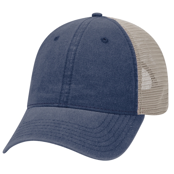 6Panel Garment Washed Cotton Twill/Mesh Back Low Profile Cap - 6Panel Garment Washed Cotton Twill/Mesh Back Low Profile Cap - Image 50 of 78