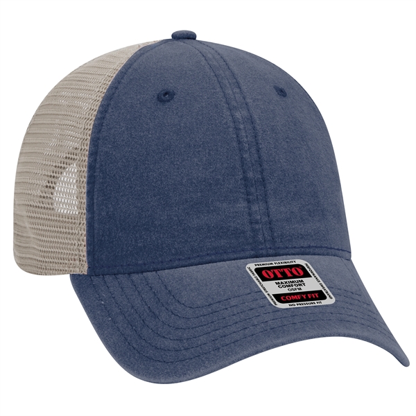 6Panel Garment Washed Cotton Twill/Mesh Back Low Profile Cap - 6Panel Garment Washed Cotton Twill/Mesh Back Low Profile Cap - Image 30 of 54