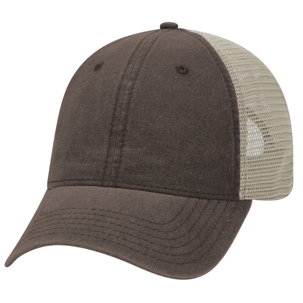 6Panel Garment Washed Cotton Twill/Mesh Back Low Profile Cap - 6Panel Garment Washed Cotton Twill/Mesh Back Low Profile Cap - Image 45 of 54