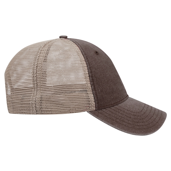 6Panel Garment Washed Cotton Twill/Mesh Back Low Profile Cap - 6Panel Garment Washed Cotton Twill/Mesh Back Low Profile Cap - Image 65 of 78