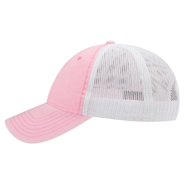 6Panel Garment Washed Cotton Twill/Mesh Back Low Profile Cap - 6Panel Garment Washed Cotton Twill/Mesh Back Low Profile Cap - Image 53 of 54