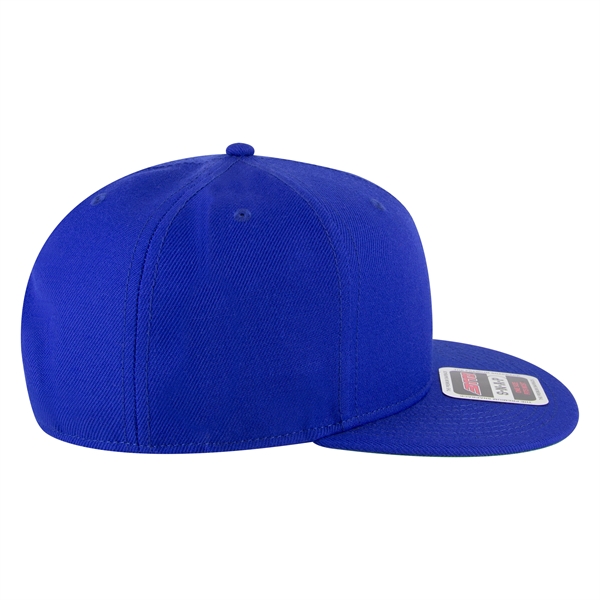 Wool Blend Twill Round Flat Visor "SNAP" 6 Panel Hat - Wool Blend Twill Round Flat Visor "SNAP" 6 Panel Hat - Image 188 of 193