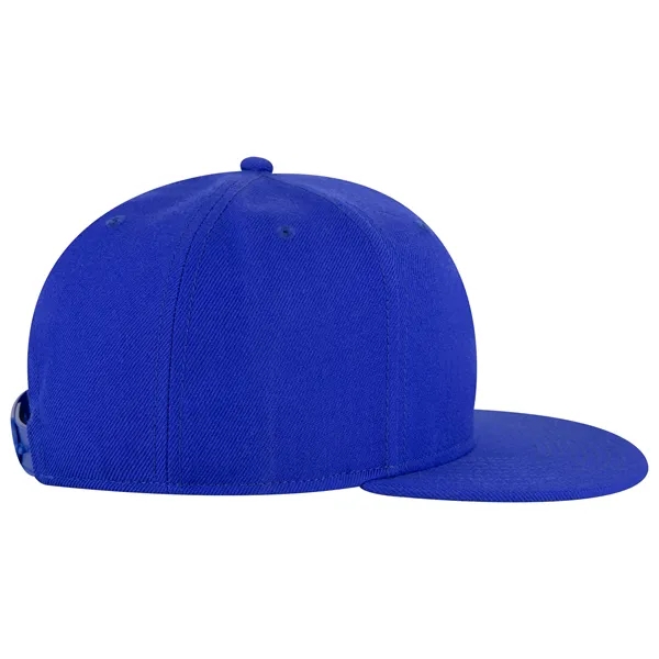 Wool Blend Twill Round Flat Visor "SNAP" 6 Panel Hat - Wool Blend Twill Round Flat Visor "SNAP" 6 Panel Hat - Image 171 of 193
