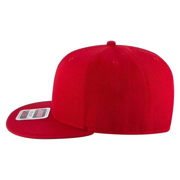 Wool Blend Twill Round Flat Visor "SNAP" 6 Panel Hat - Wool Blend Twill Round Flat Visor "SNAP" 6 Panel Hat - Image 185 of 193