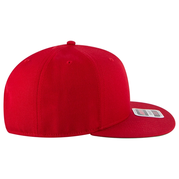 Wool Blend Twill Round Flat Visor "SNAP" 6 Panel Hat - Wool Blend Twill Round Flat Visor "SNAP" 6 Panel Hat - Image 183 of 193