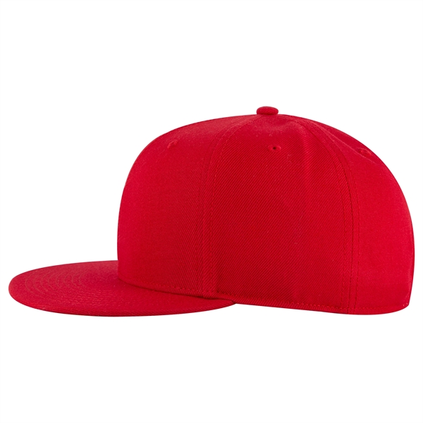 Wool Blend Twill Round Flat Visor "SNAP" 6 Panel Hat - Wool Blend Twill Round Flat Visor "SNAP" 6 Panel Hat - Image 168 of 193