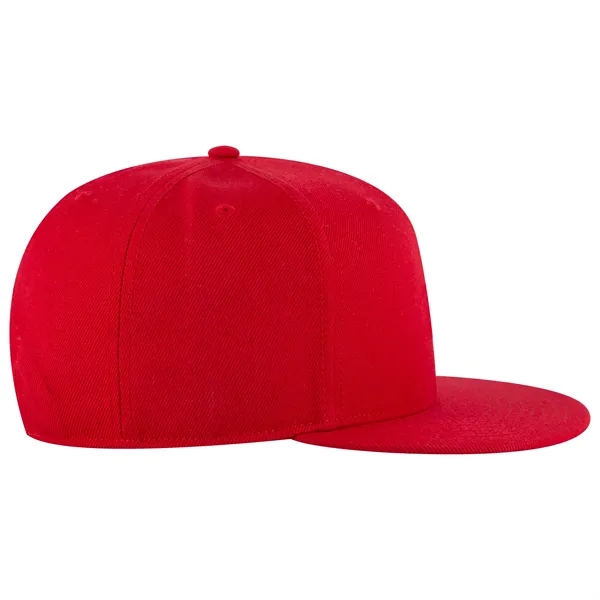Wool Blend Twill Round Flat Visor "SNAP" 6 Panel Hat - Wool Blend Twill Round Flat Visor "SNAP" 6 Panel Hat - Image 167 of 193