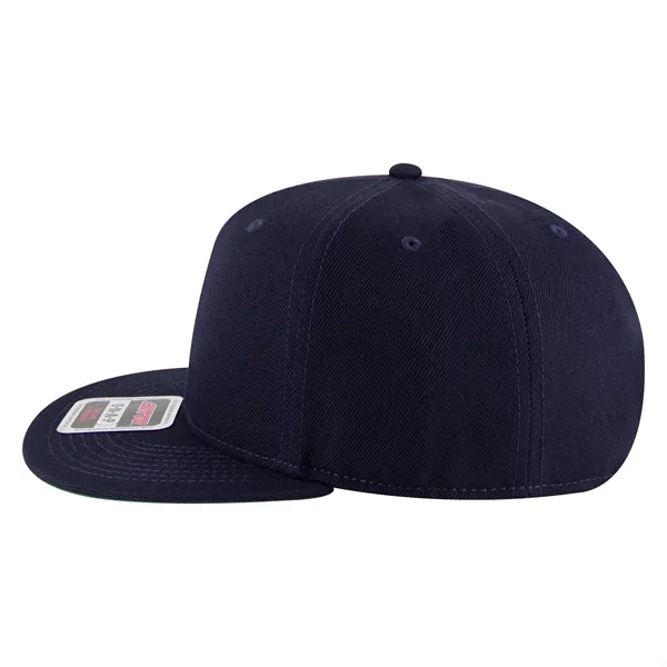 Wool Blend Twill Round Flat Visor "SNAP" 6 Panel Hat - Wool Blend Twill Round Flat Visor "SNAP" 6 Panel Hat - Image 179 of 193
