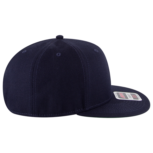 Wool Blend Twill Round Flat Visor "SNAP" 6 Panel Hat - Wool Blend Twill Round Flat Visor "SNAP" 6 Panel Hat - Image 178 of 193