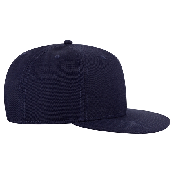 Wool Blend Twill Round Flat Visor "SNAP" 6 Panel Hat - Wool Blend Twill Round Flat Visor "SNAP" 6 Panel Hat - Image 160 of 193