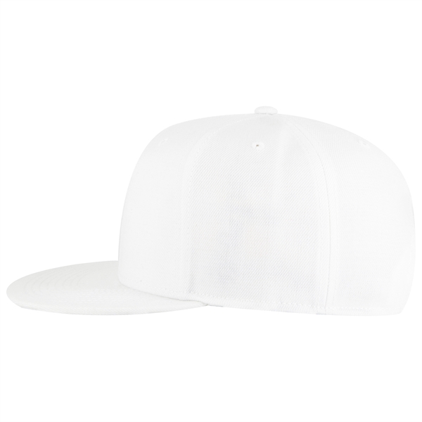 Wool Blend Twill Round Flat Visor "SNAP" 6 Panel Hat - Wool Blend Twill Round Flat Visor "SNAP" 6 Panel Hat - Image 161 of 193