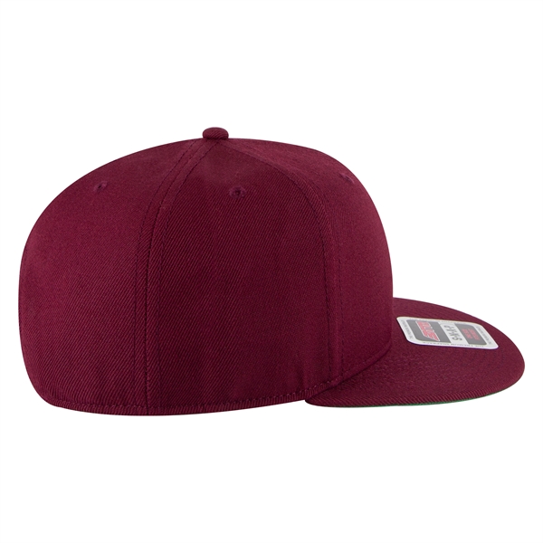Wool Blend Twill Round Flat Visor "SNAP" 6 Panel Hat - Wool Blend Twill Round Flat Visor "SNAP" 6 Panel Hat - Image 173 of 193
