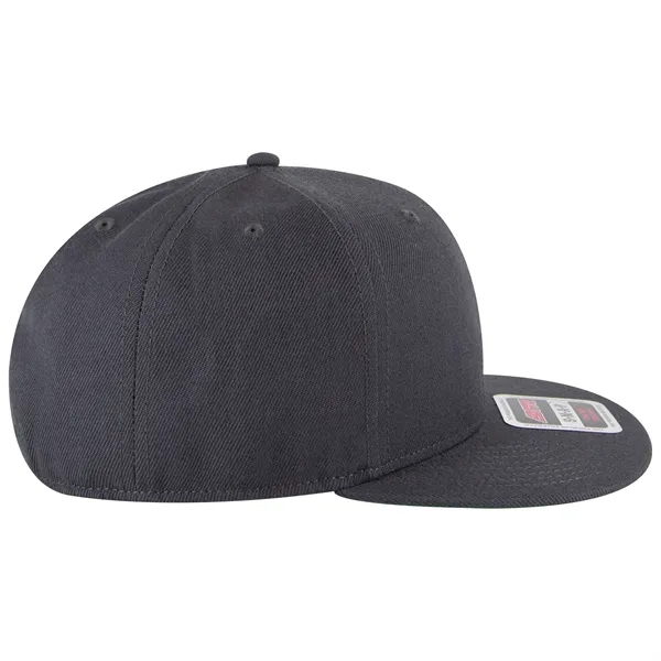 Wool Blend Twill Round Flat Visor "SNAP" 6 Panel Hat - Wool Blend Twill Round Flat Visor "SNAP" 6 Panel Hat - Image 169 of 193