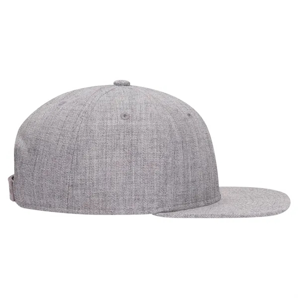 Wool Blend Twill Round Flat Visor "SNAP" 6 Panel Hat - Wool Blend Twill Round Flat Visor "SNAP" 6 Panel Hat - Image 192 of 193