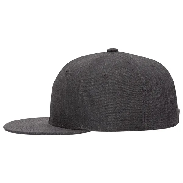 Wool Blend Twill Round Flat Visor "SNAP" 6 Panel Hat - Wool Blend Twill Round Flat Visor "SNAP" 6 Panel Hat - Image 189 of 193