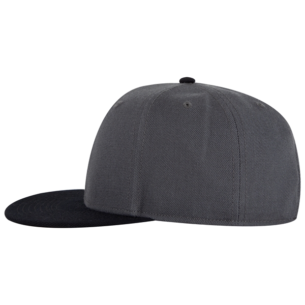 Wool Blend Twill Round Flat Visor "SNAP" 6 Panel Hat - Wool Blend Twill Round Flat Visor "SNAP" 6 Panel Hat - Image 157 of 193