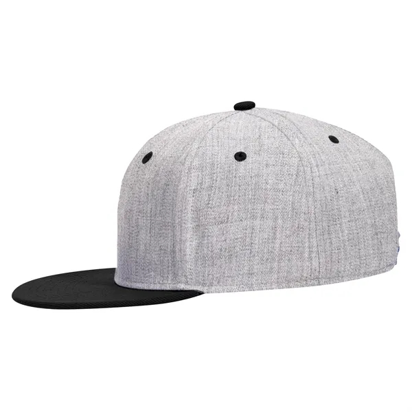 Wool Blend Twill Round Flat Visor "SNAP" 6 Panel Hat - Wool Blend Twill Round Flat Visor "SNAP" 6 Panel Hat - Image 182 of 193