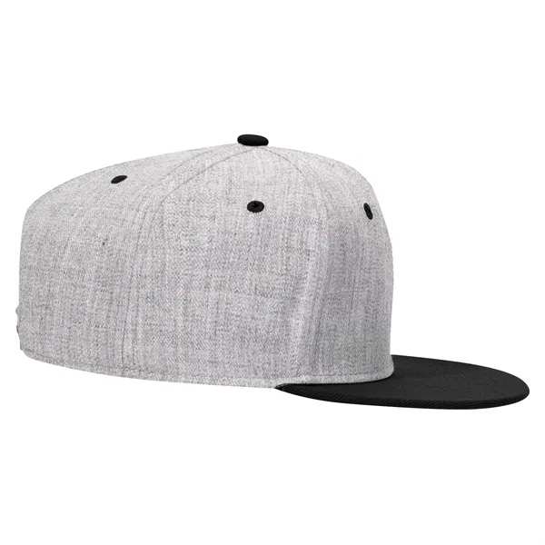 Wool Blend Twill Round Flat Visor "SNAP" 6 Panel Hat - Wool Blend Twill Round Flat Visor "SNAP" 6 Panel Hat - Image 180 of 193