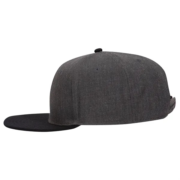 Wool Blend Twill Round Flat Visor "SNAP" 6 Panel Hat - Wool Blend Twill Round Flat Visor "SNAP" 6 Panel Hat - Image 186 of 193