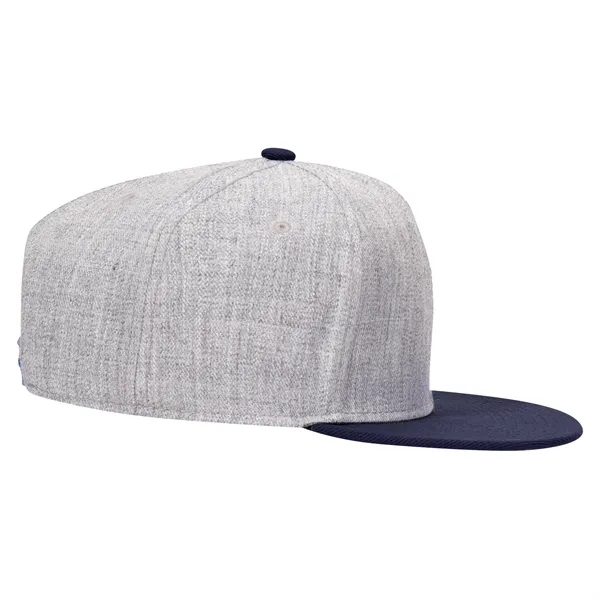 Wool Blend Twill Round Flat Visor "SNAP" 6 Panel Hat - Wool Blend Twill Round Flat Visor "SNAP" 6 Panel Hat - Image 191 of 193
