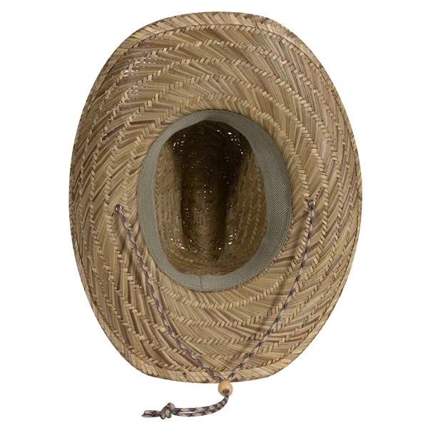Straw Cowboy Hat With Adjustable Cord - Straw Cowboy Hat With Adjustable Cord - Image 4 of 5