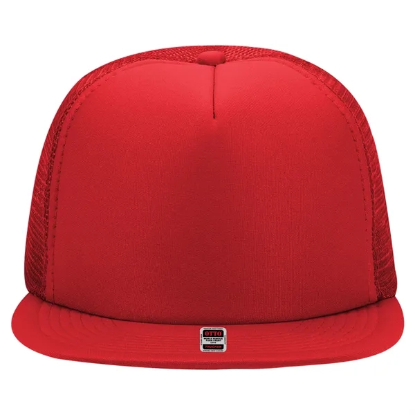 Polyester Foam/Round Visor "SNAP" 5 Panel Mesh Back Hat - Polyester Foam/Round Visor "SNAP" 5 Panel Mesh Back Hat - Image 2 of 48
