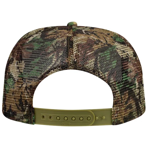 Polyester Foam/Round Visor "SNAP" 5 Panel Mesh Back Hat - Polyester Foam/Round Visor "SNAP" 5 Panel Mesh Back Hat - Image 8 of 48