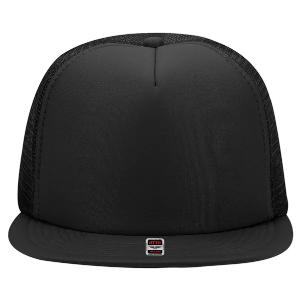 Polyester Foam/Round Visor "SNAP" 5 Panel Mesh Back Hat - Polyester Foam/Round Visor "SNAP" 5 Panel Mesh Back Hat - Image 15 of 48