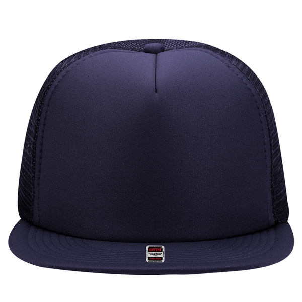 Polyester Foam/Round Visor "SNAP" 5 Panel Mesh Back Hat - Polyester Foam/Round Visor "SNAP" 5 Panel Mesh Back Hat - Image 21 of 48
