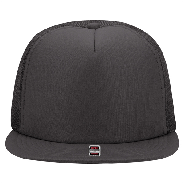 Polyester Foam/Round Visor "SNAP" 5 Panel Mesh Back Hat - Polyester Foam/Round Visor "SNAP" 5 Panel Mesh Back Hat - Image 33 of 48