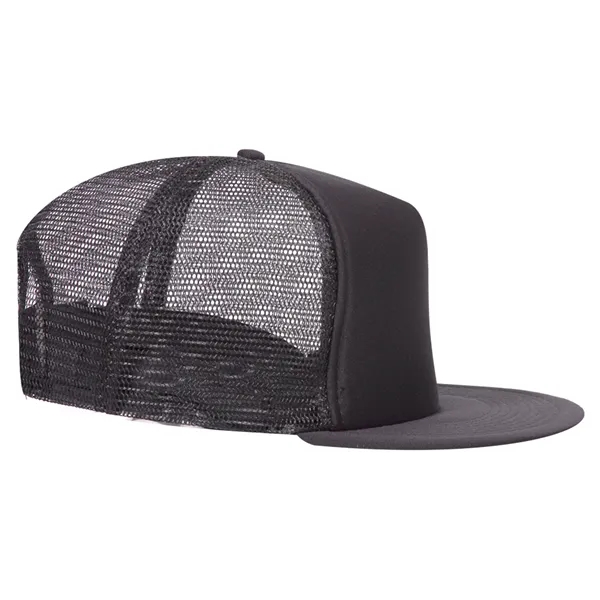 Polyester Foam/Round Visor "SNAP" 5 Panel Mesh Back Hat - Polyester Foam/Round Visor "SNAP" 5 Panel Mesh Back Hat - Image 36 of 48