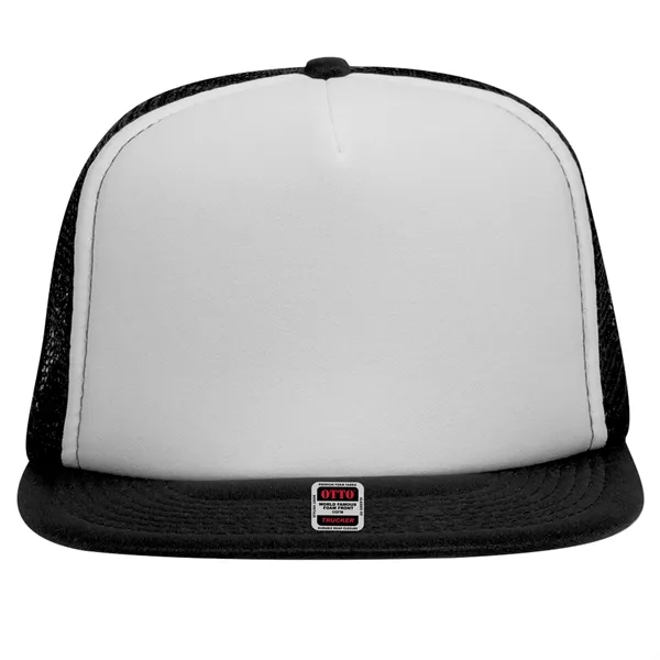 Polyester Foam/Round Visor "SNAP" 5 Panel Mesh Back Hat - Polyester Foam/Round Visor "SNAP" 5 Panel Mesh Back Hat - Image 39 of 48