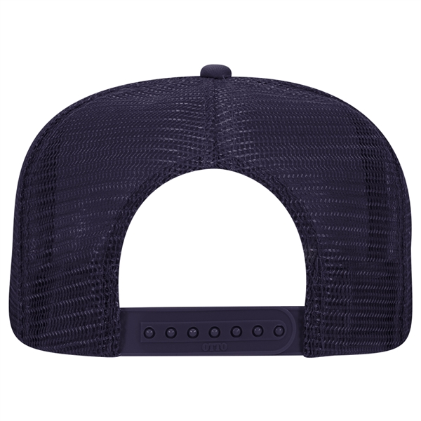 Polyester Foam/Round Visor "SNAP" 5 Panel Mesh Back Hat - Polyester Foam/Round Visor "SNAP" 5 Panel Mesh Back Hat - Image 44 of 48