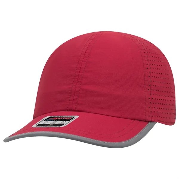 6 Panel Pongee Back with Reflective Binding Trim Visor - 6 Panel Pongee Back with Reflective Binding Trim Visor - Image 11 of 79