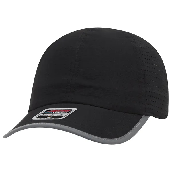 6 Panel Pongee Back with Reflective Binding Trim Visor - 6 Panel Pongee Back with Reflective Binding Trim Visor - Image 17 of 79