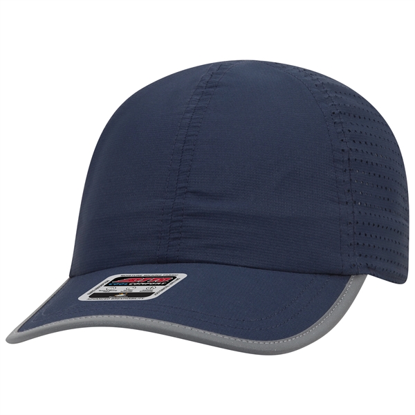 6 Panel Pongee Back with Reflective Binding Trim Visor - 6 Panel Pongee Back with Reflective Binding Trim Visor - Image 22 of 79