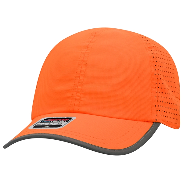 6 Panel Pongee Back with Reflective Binding Trim Visor - 6 Panel Pongee Back with Reflective Binding Trim Visor - Image 28 of 79