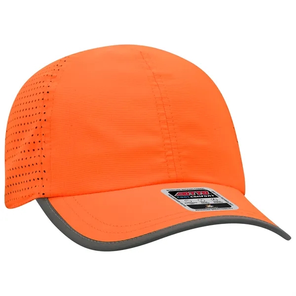 6 Panel Pongee Back with Reflective Binding Trim Visor - 6 Panel Pongee Back with Reflective Binding Trim Visor - Image 29 of 79