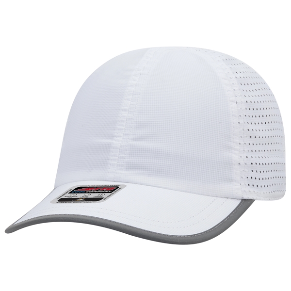 6 Panel Pongee Back with Reflective Binding Trim Visor - 6 Panel Pongee Back with Reflective Binding Trim Visor - Image 40 of 79