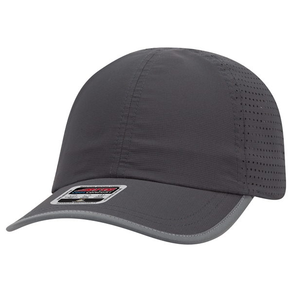 6 Panel Pongee Back with Reflective Binding Trim Visor - 6 Panel Pongee Back with Reflective Binding Trim Visor - Image 47 of 79