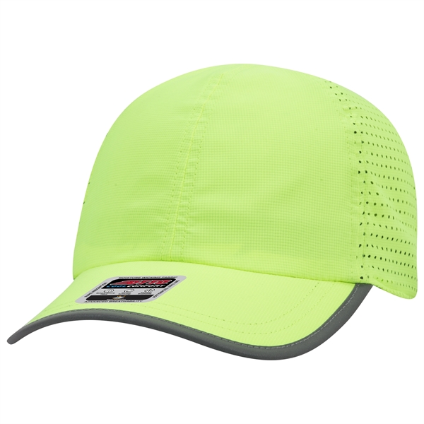 6 Panel Pongee Back with Reflective Binding Trim Visor - 6 Panel Pongee Back with Reflective Binding Trim Visor - Image 53 of 79