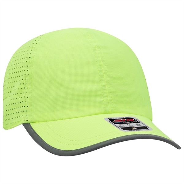 6 Panel Pongee Back with Reflective Binding Trim Visor - 6 Panel Pongee Back with Reflective Binding Trim Visor - Image 50 of 79