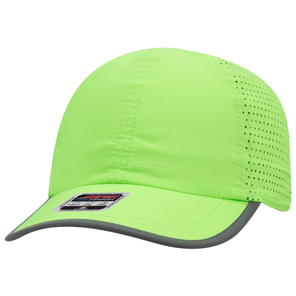 6 Panel Pongee Back with Reflective Binding Trim Visor - 6 Panel Pongee Back with Reflective Binding Trim Visor - Image 58 of 79